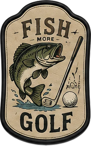 Fish More Golf patch