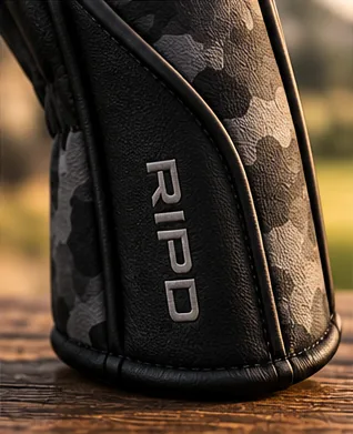 Side panel with RIPD lettering and piping